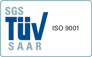 Zertifikat TÜV Saar ISO 9001